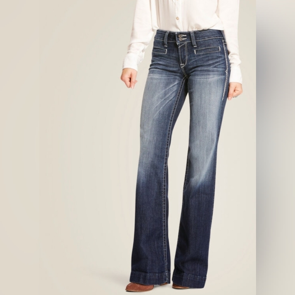Women's Blue Flared Jeans